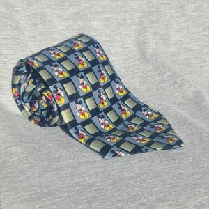 DISNEY MICKEY UNLIMITED WALKING MICKEY MULTI-COLORED CHECKERED TIE